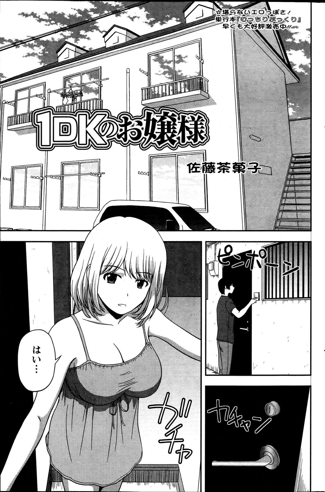 【エロ漫画】セフレ？それとも恋人？お互い初対面なのにHを♡【佐藤茶菓子：１DKのお嬢様】