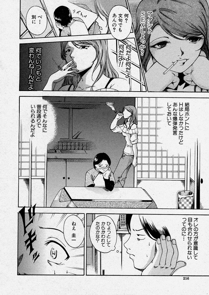 【エロ漫画】【エロ漫画】弟と勢いでセックスしてしまう巨乳姉…すっかりその気になった彼にフェラしたり、クンニさせたりし、正常位で生ハメ近親相姦する!【天乃一水:デイドリームビリーバー】