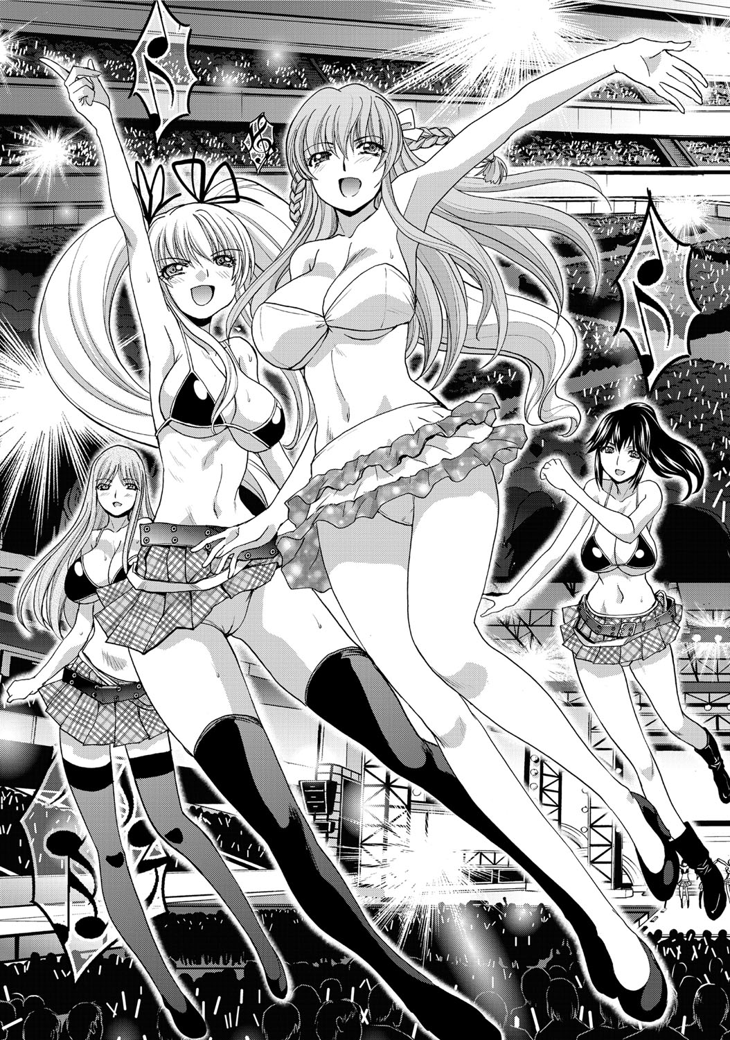 【エロ漫画】【エロ漫画】主人公と学校でこっそりエッチし続ける巨乳アイドルJK…淫乱な彼女はバレないように個室トイレで生ハメ中出しセックス！【板場広し：12 ラブ・エンジョイ】