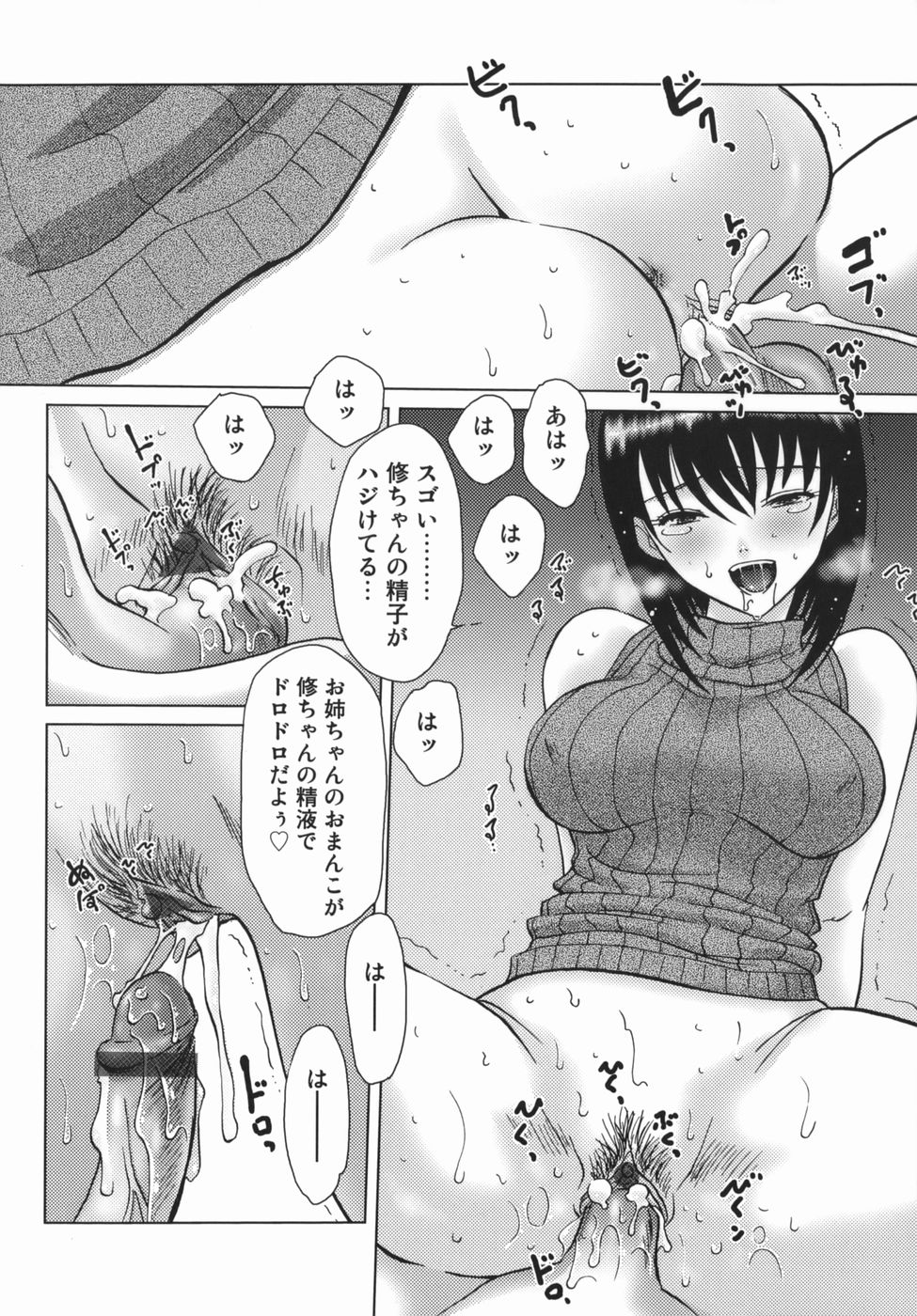 【エロ漫画】【エロ漫画】弟を誘惑しちゃう淫乱巨乳のお姉さん…フェラをして生ハメ中出し近親相姦セックスしちゃう【葉月獅子丸：どきどき誘惑TIME】