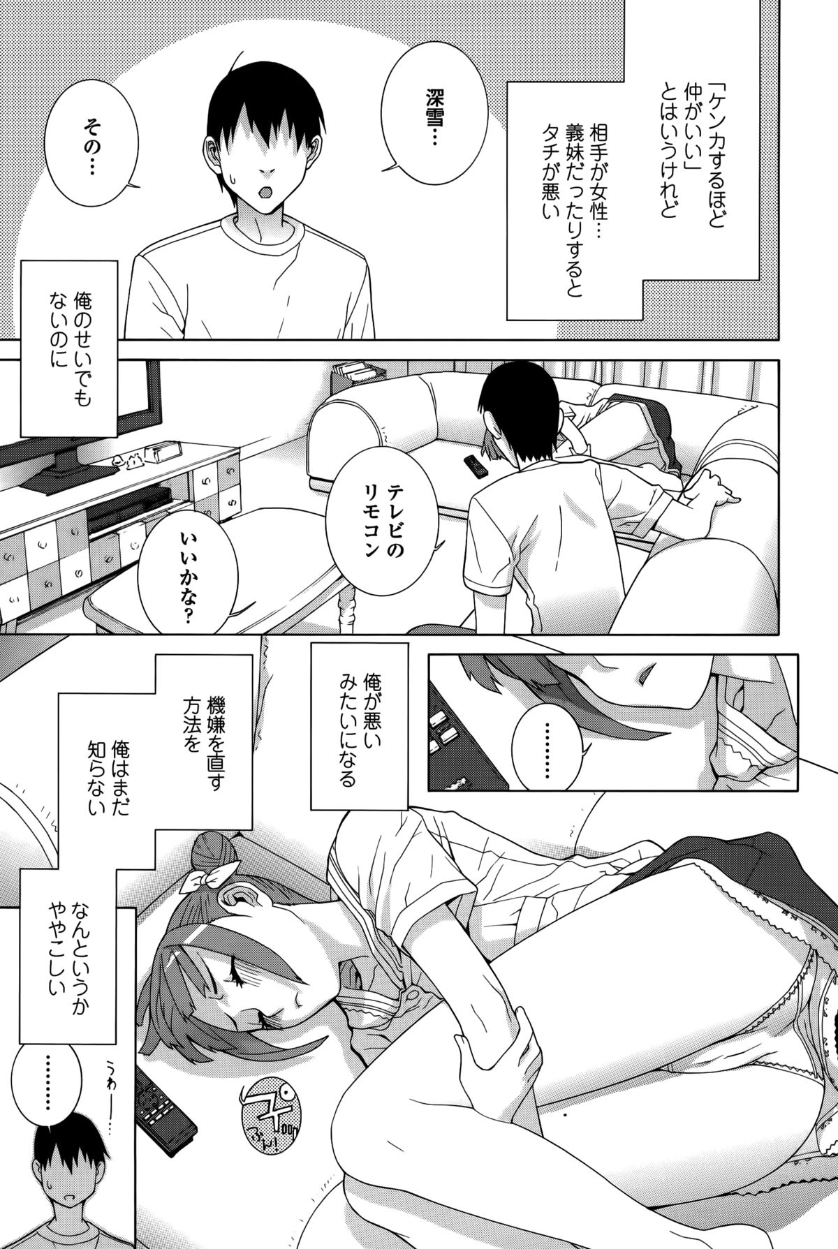 【エロ漫画】【エロ漫画】兄に調教されて犯されちゃう義妹…おっぱい揉みをされてトロ顔で生ハメ中出しセックスで淫乱アクメ堕ちしちゃう【志乃武丹英：義妹「躾」哀願】