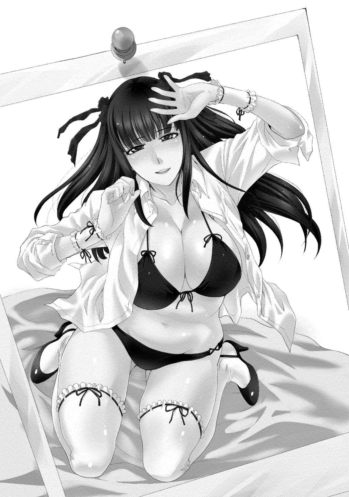 【エロ漫画】先輩に弱みを握られてエッチな事をされるOLお姉さん…反抗できない立場の彼女は脅しに屈して中出しレイプ！【板場広し：彼女の黒歴史は蜜の味】
