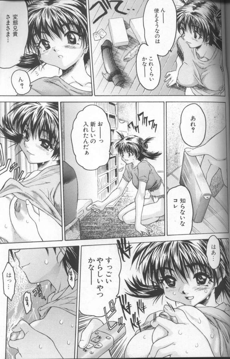 【エロ漫画】【エロ漫画】大好きな兄を想像してオナニーしちゃう巨乳の淫乱妹…次第にエスカレートしていきド変態にバイブで激しくオナニーしちゃう【ゼロの者：仮想H】